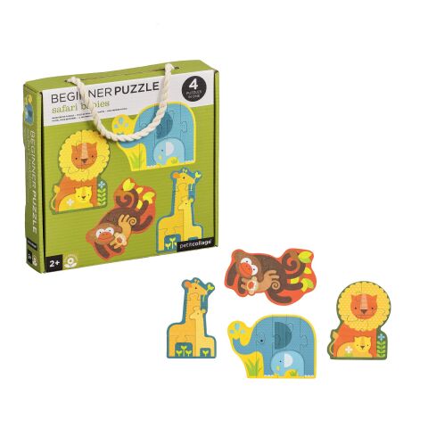Petit Collage First puzzle cubs safari